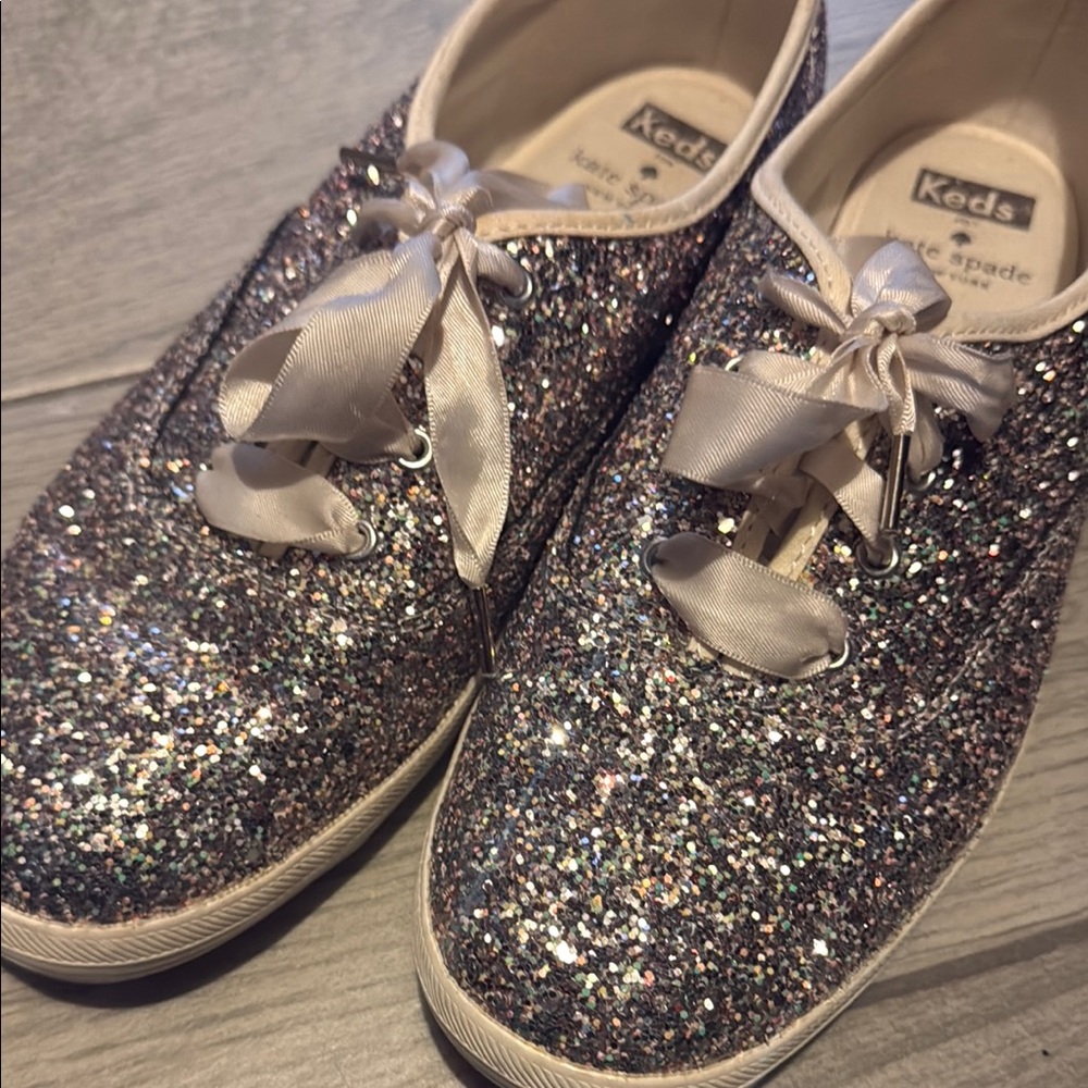 Keds Kate spade Glitter Sneakers with Satin Laces
